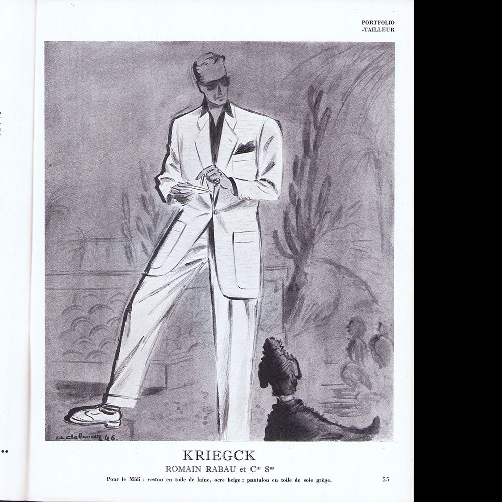 Adam, la revue de l'homme (juin-juillet-août 1946), couverture de Pierre Mourgue