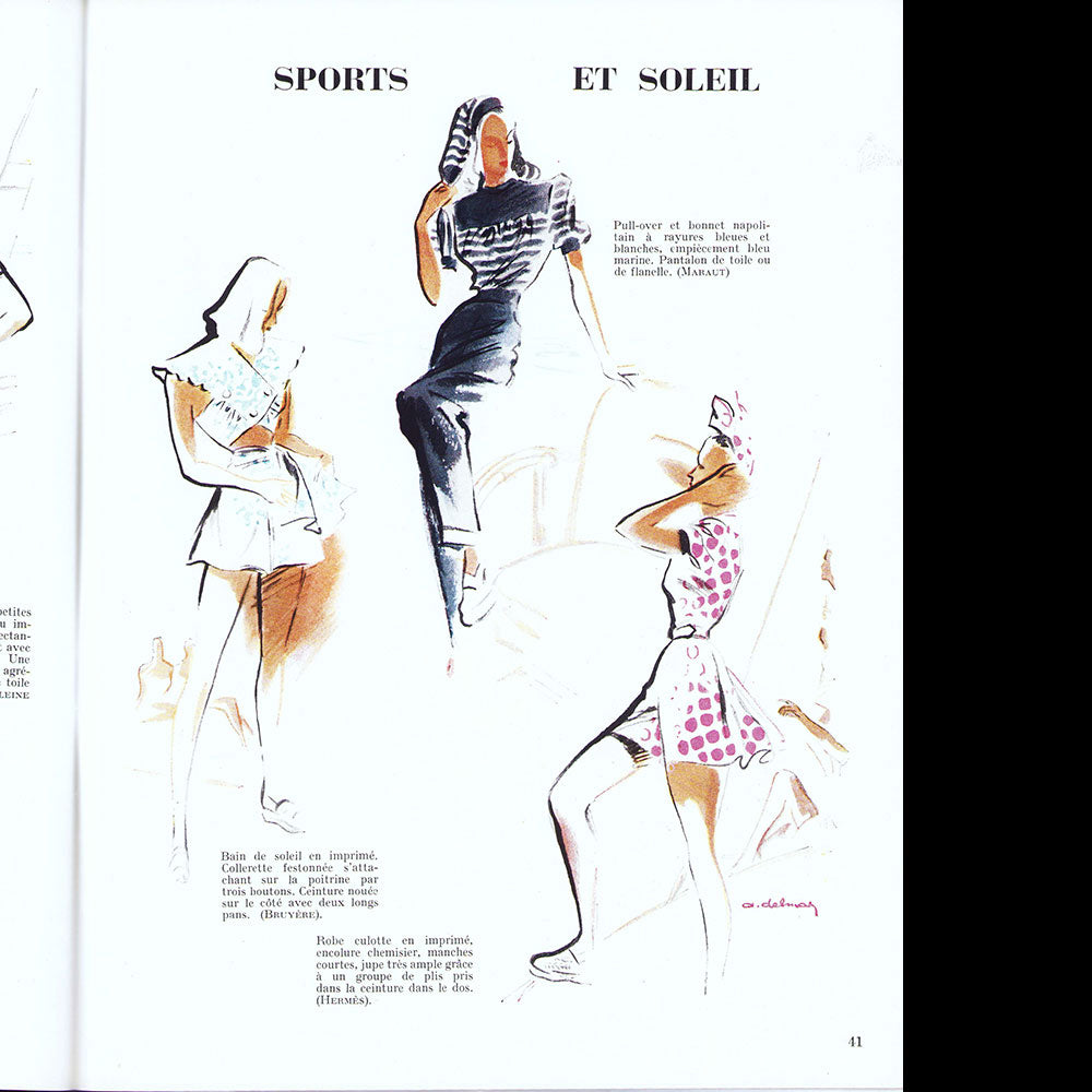 Adam, la revue de l'homme (juin-juillet-août 1946), couverture de Pierre Mourgue