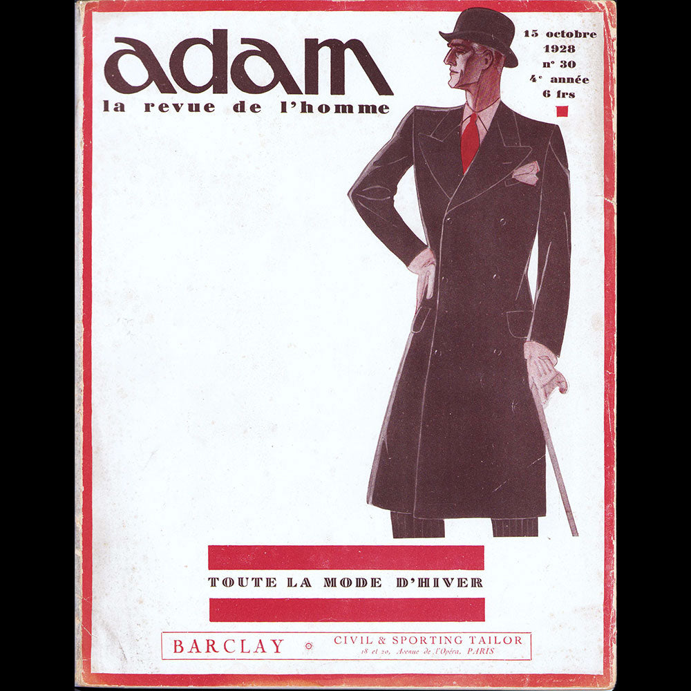 Adam, la revue de l'homme, n°30 (15 octobre 1928)