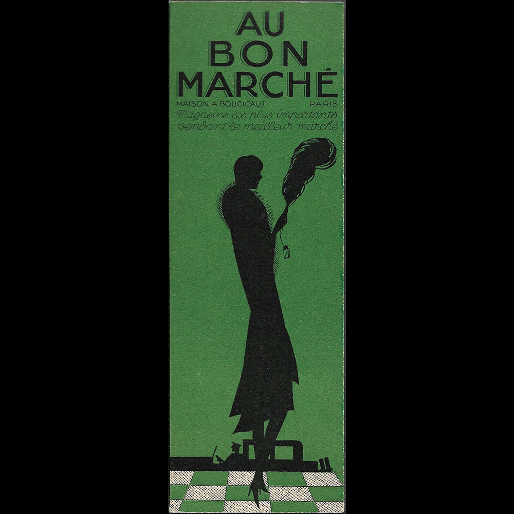 Au Bon Marché - Marque page du grand magasin parisien (1920s)
