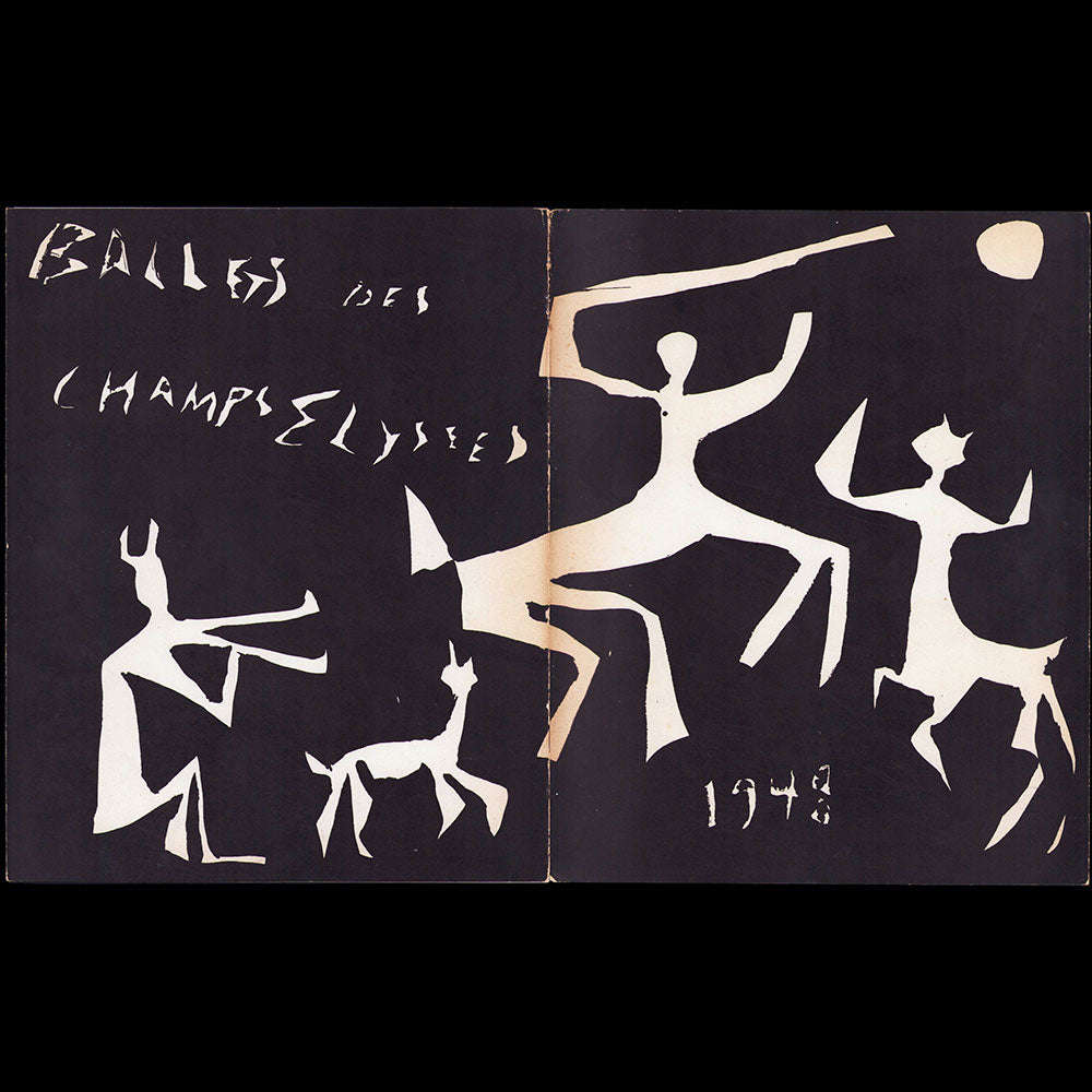 Ballets des Champs-Elysées - Programme 1948, couverture de Picasso