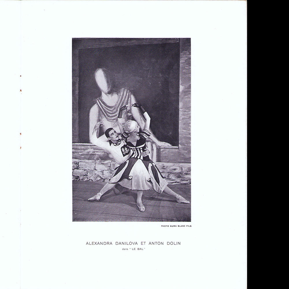 Ballets Russes - Programme de la XXIIème saison (1929), couverture de Chirico