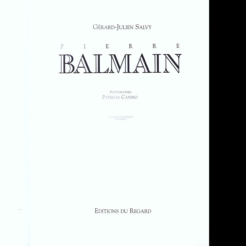 Gérard-Julien Salvy - Balmain (1996)