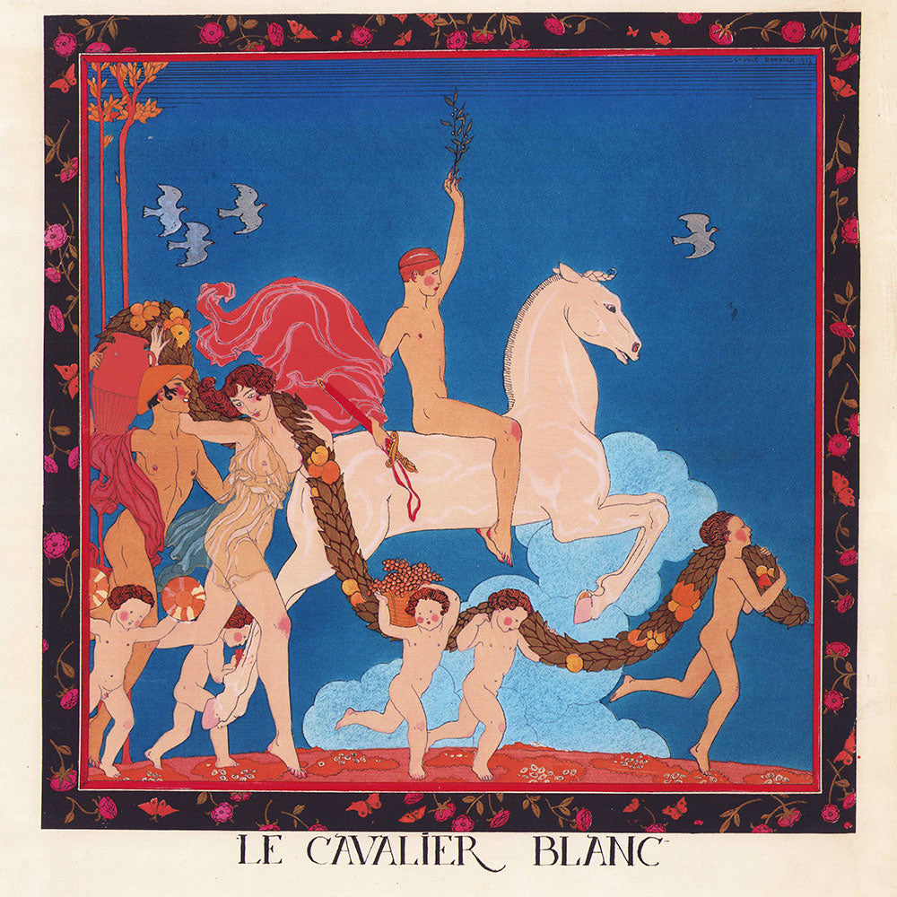 George Barbier - Le Cavalier Blanc (1917)