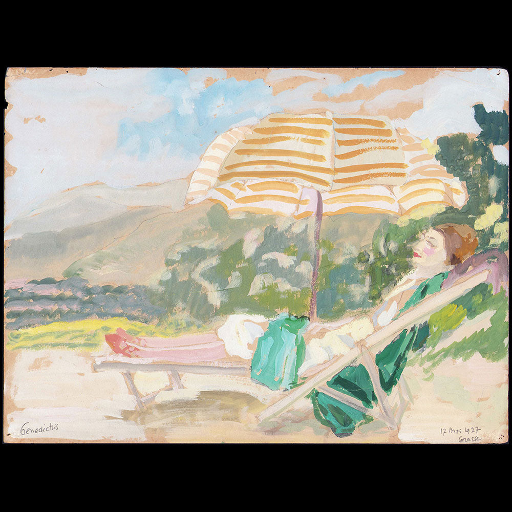 Edouard Benedictus - Bain de soleil à Grasse (1927)