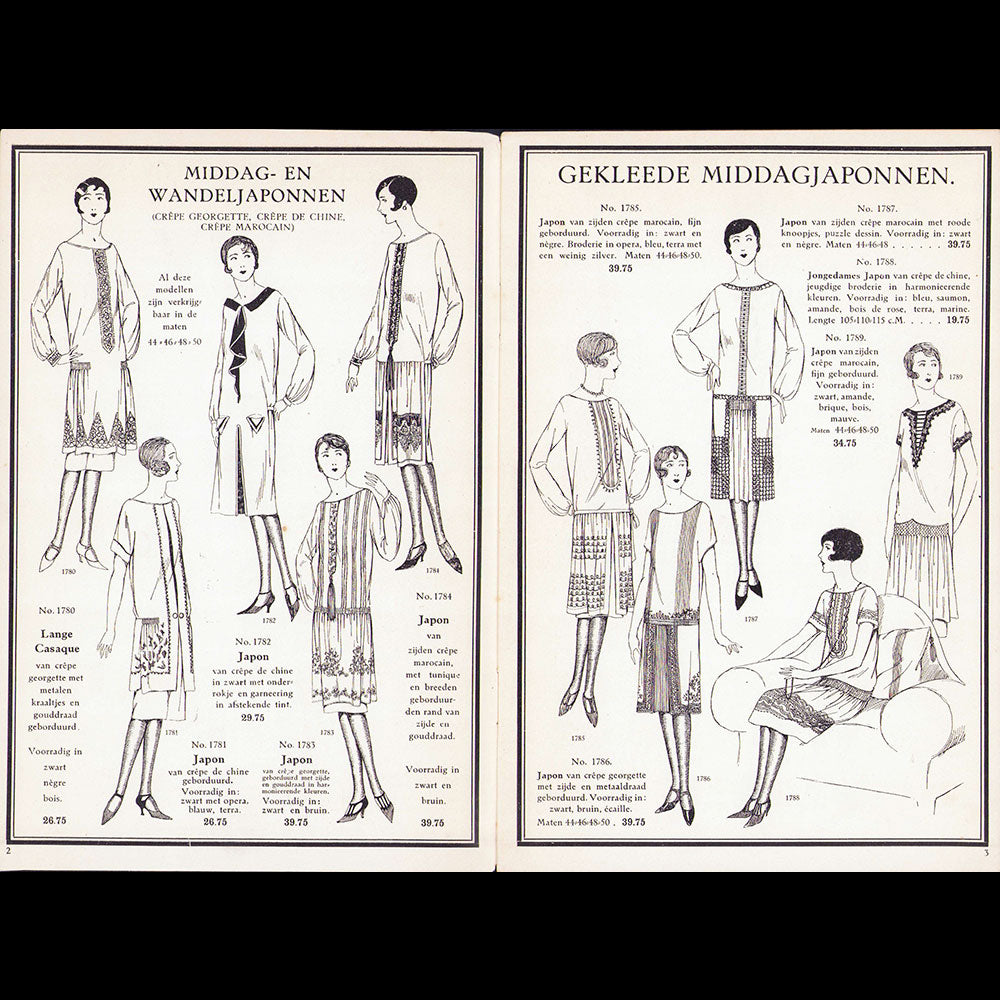 Au Bon Marché - Dames en Heeren Mode Artikelen, catalogue d'Amsterdam (1920s)