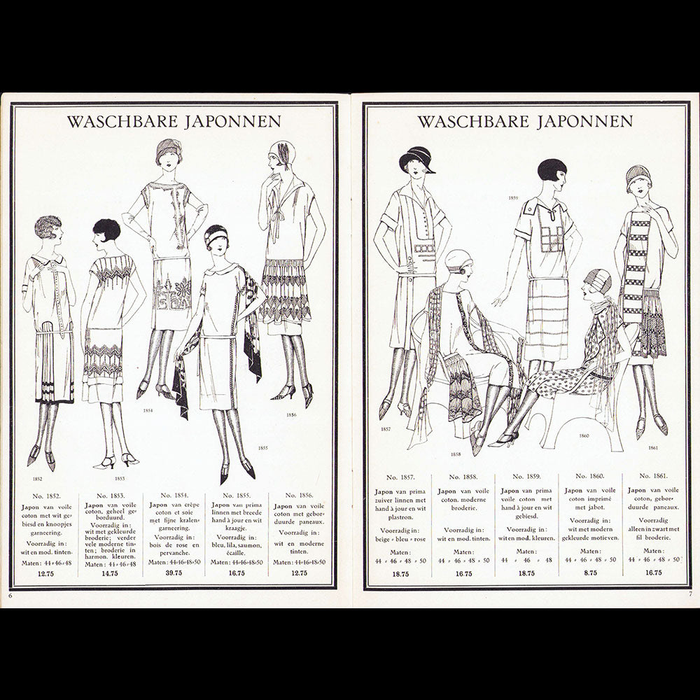 Au Bon Marché - Dames en Heeren Mode Artikelen, catalogue d'Amsterdam (1920s)