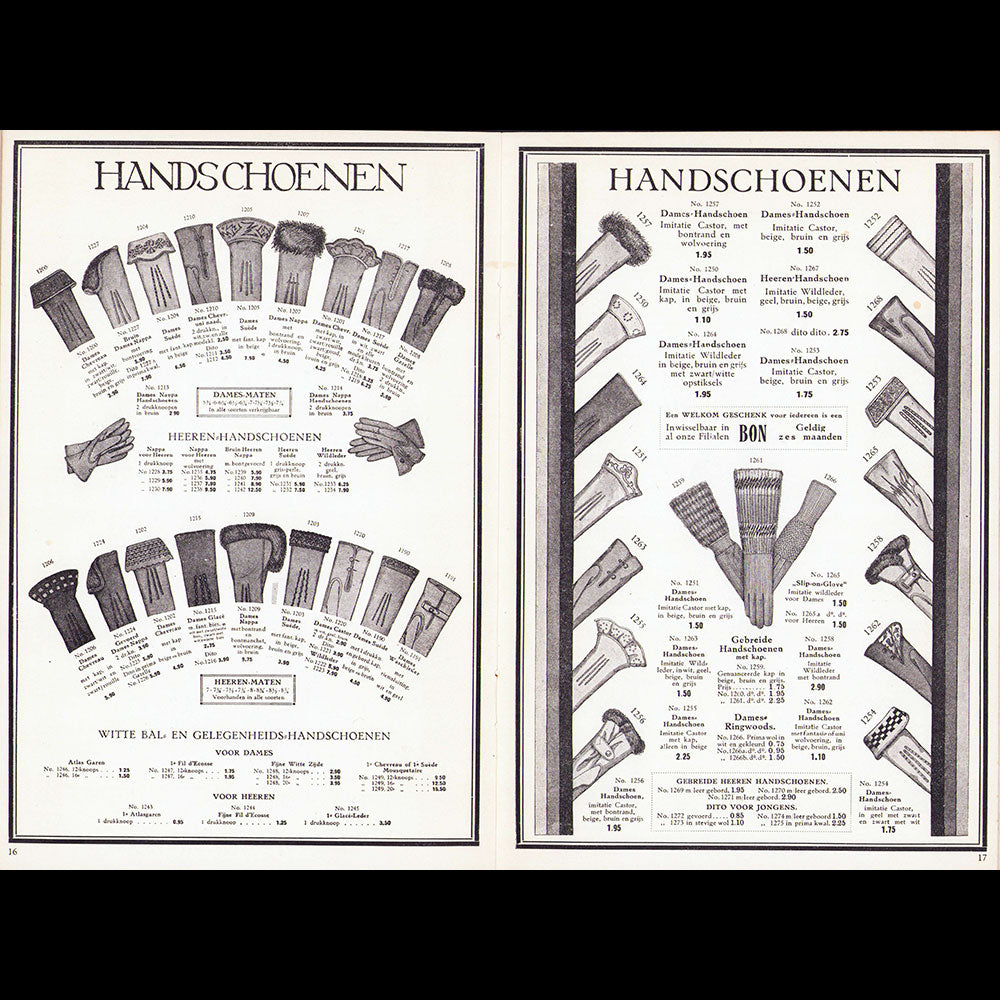 Au Bon Marché - Dames en Heeren Mode Artikelen, catalogue d'Amsterdam (1920s)