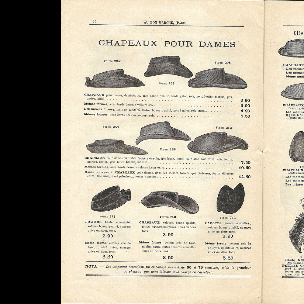 Au Bon Marché - Comptoir des Chapeaux (1890s-1900s)