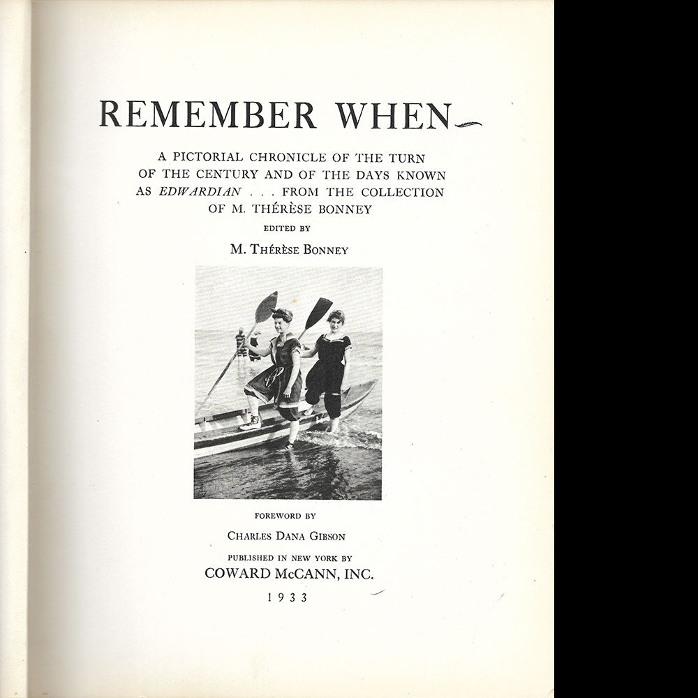 Remember when?, edited by Therese Bonney (1933)