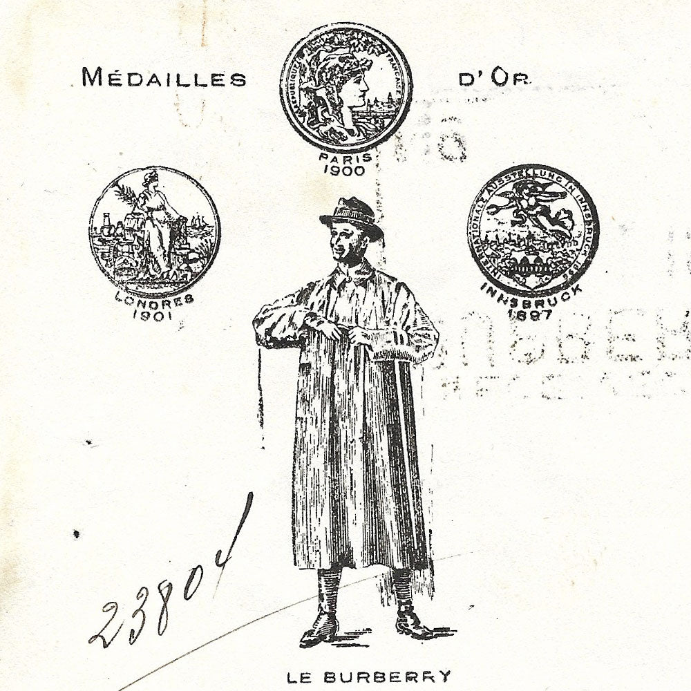 Burberrys - Facture de la maison spécialiste en imperméables, 8-10 boulevard Malesherbes à Paris (1919)