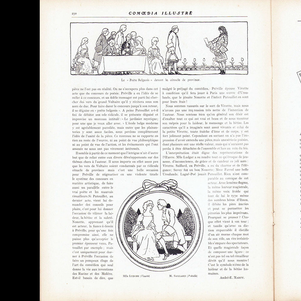 Comoedia illustré (1er février 1910), couverture de Léonardi