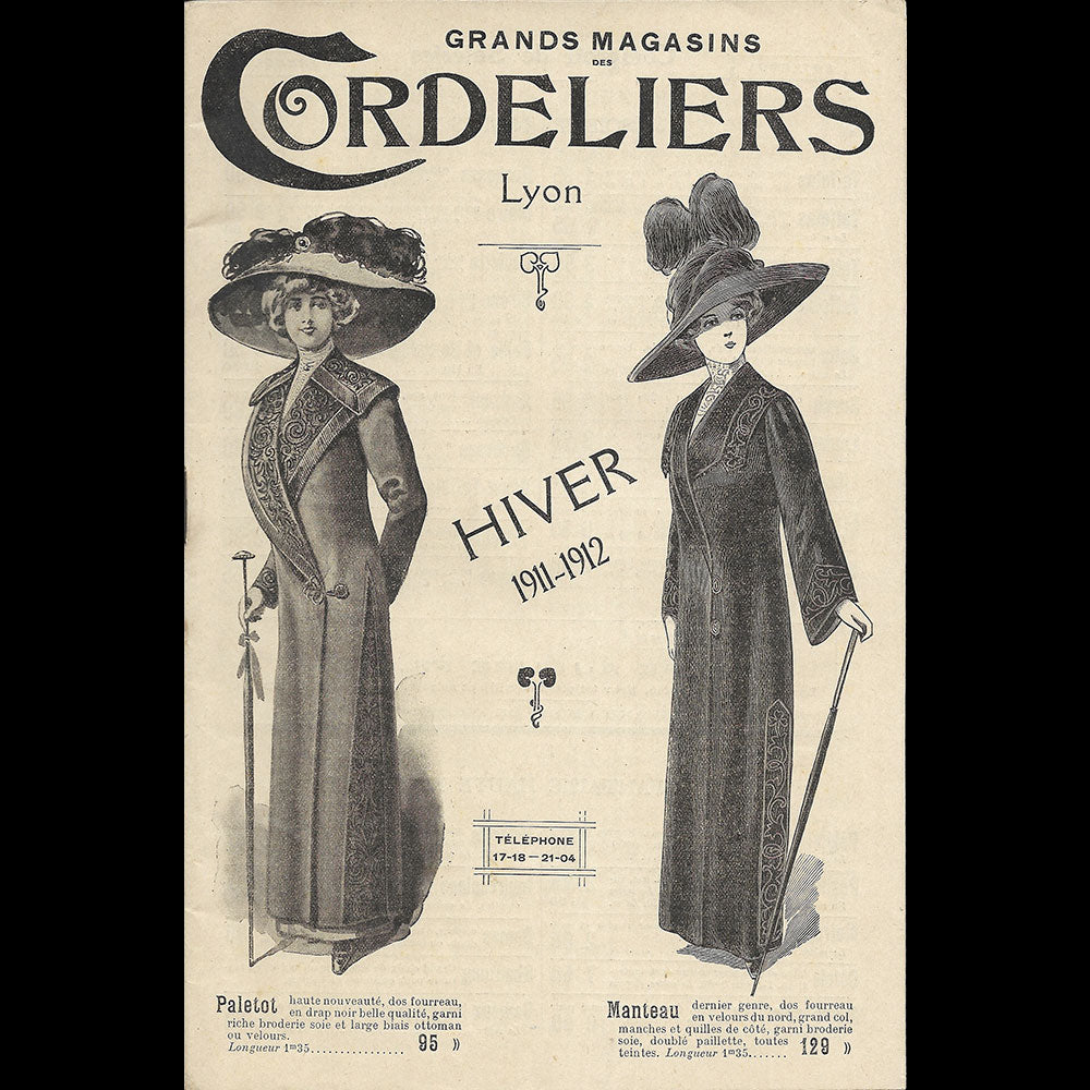 Grands Magasins des Cordeliers - Catalogue Hiver 1911-1912