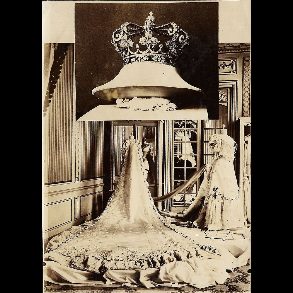 Couronne et robe de mariée de la Princesse Ena, Victoria-Eugenie de Battenberg (1906)