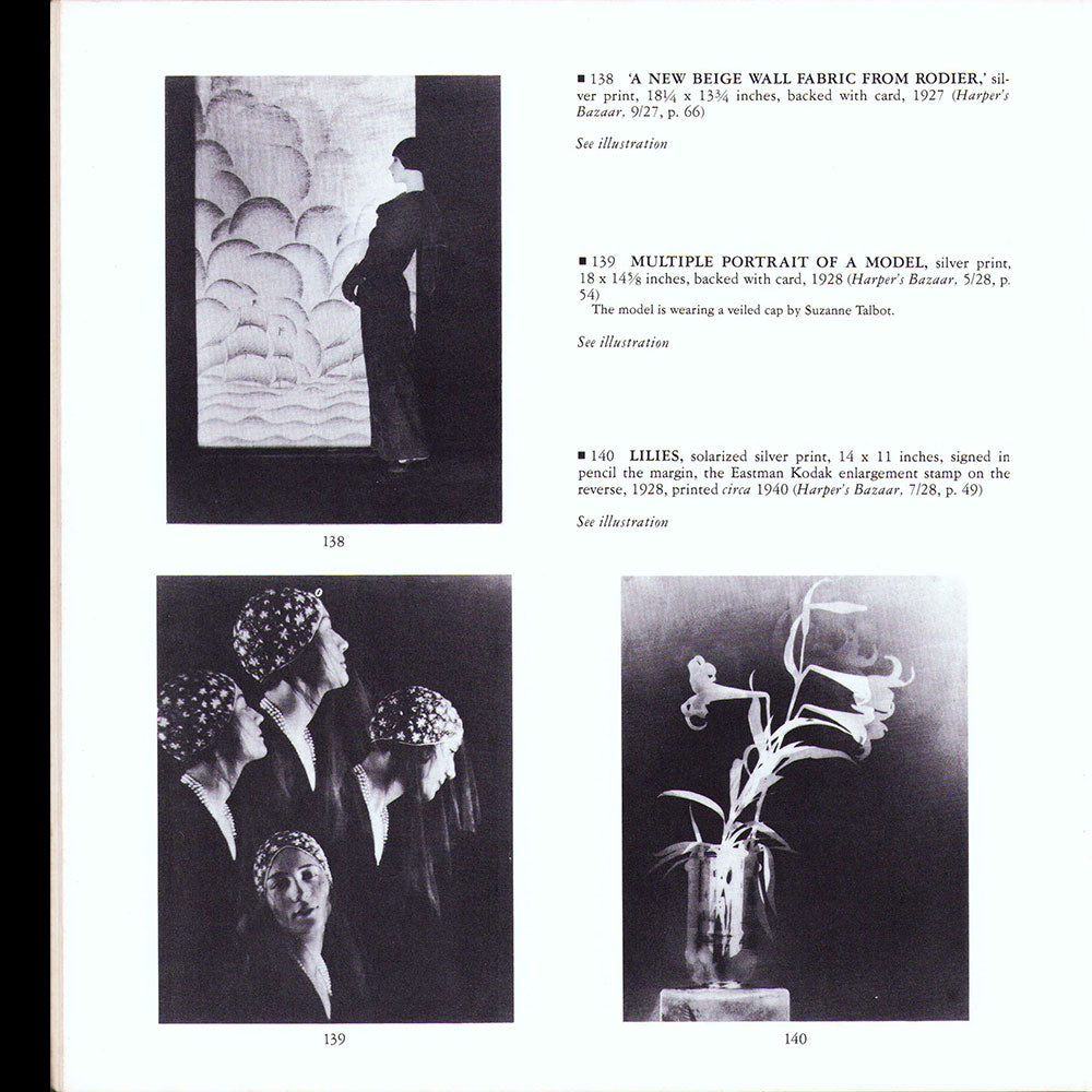 The Collection of Baron De Meyer, catalogue de la vente Sotheby's (1980)