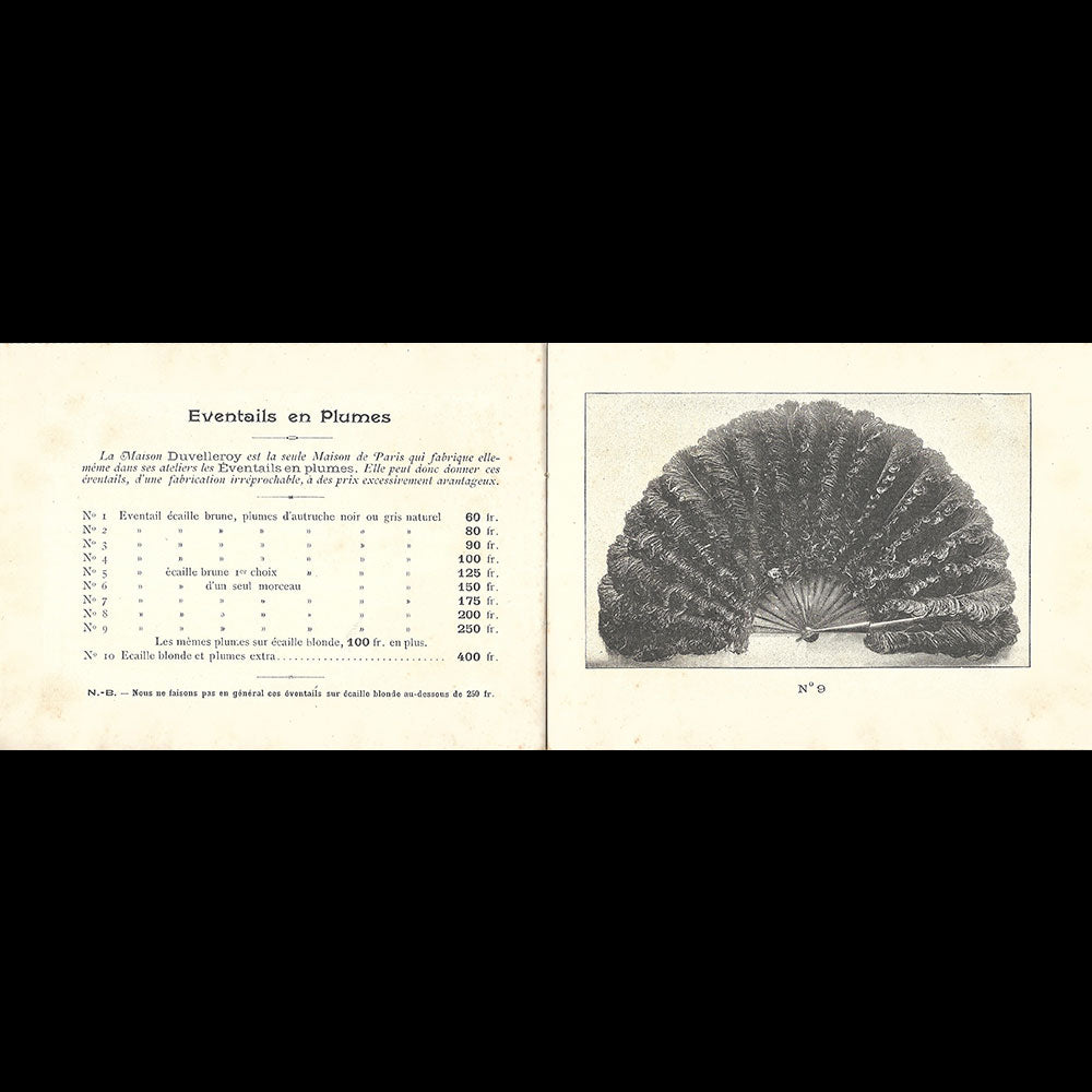 Duvelleroy - Catalogue de la fabrique d'éventails (1890s)