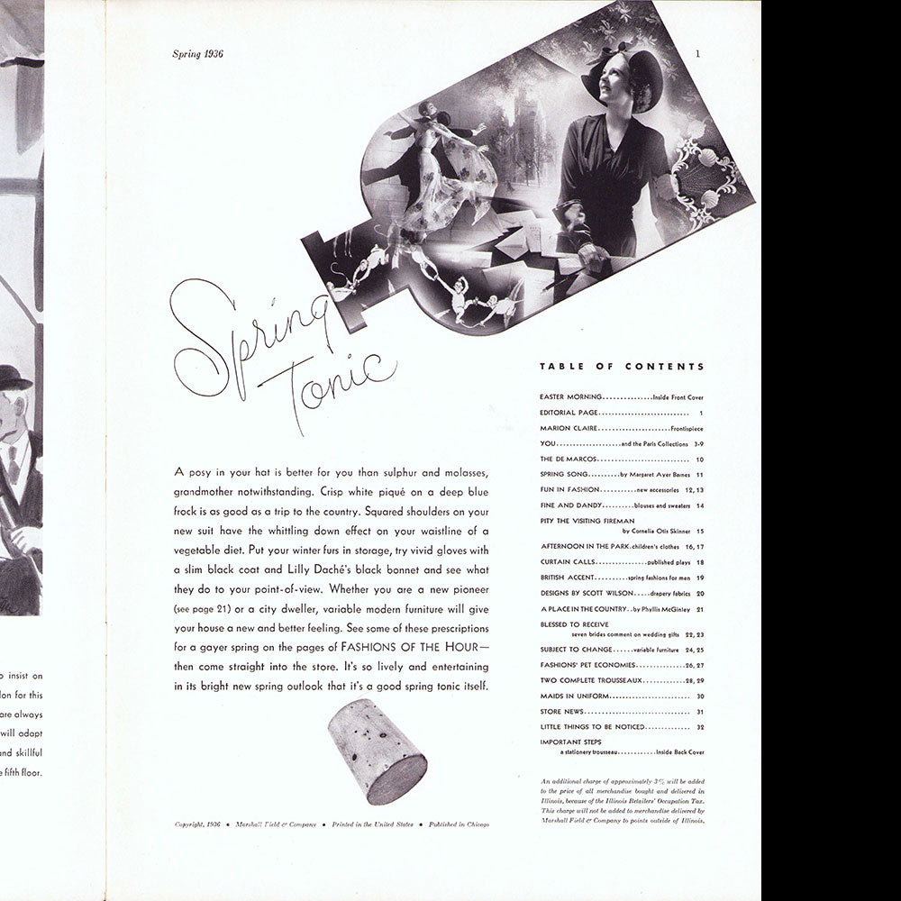 Marshall Field & Company - Fashions of the Hour, Spring 1936