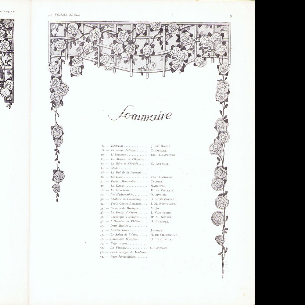 La Femme seule, n°8, novembre 1928