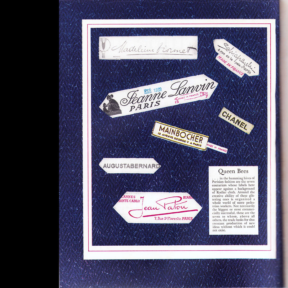 Fortune - The French Dressmakers : Vionnet, Chanel, Poiret, Lanvin, etc. (1932, août)