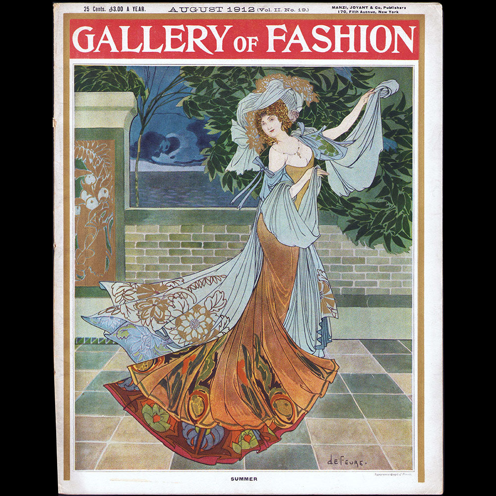 Gallery of Fashion (août 1912), version américaine de la revue Les Modes