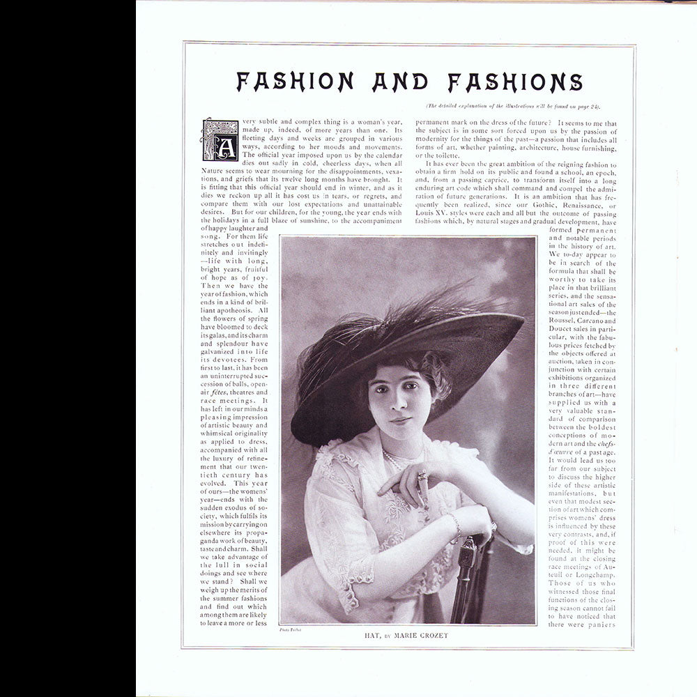 Gallery of Fashion (août 1912), version américaine de la revue Les Modes