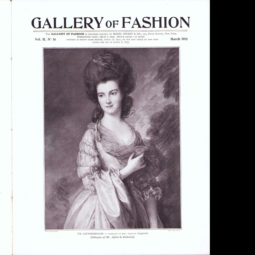 Gallery of Fashion (mars 1912), version américaine de la revue Les Modes