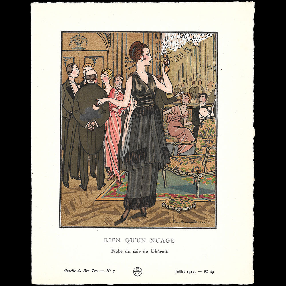 Gazette du Bon Ton - Rien qu'un nuage, planche de Pierre Brissaud (n°7, 1914)