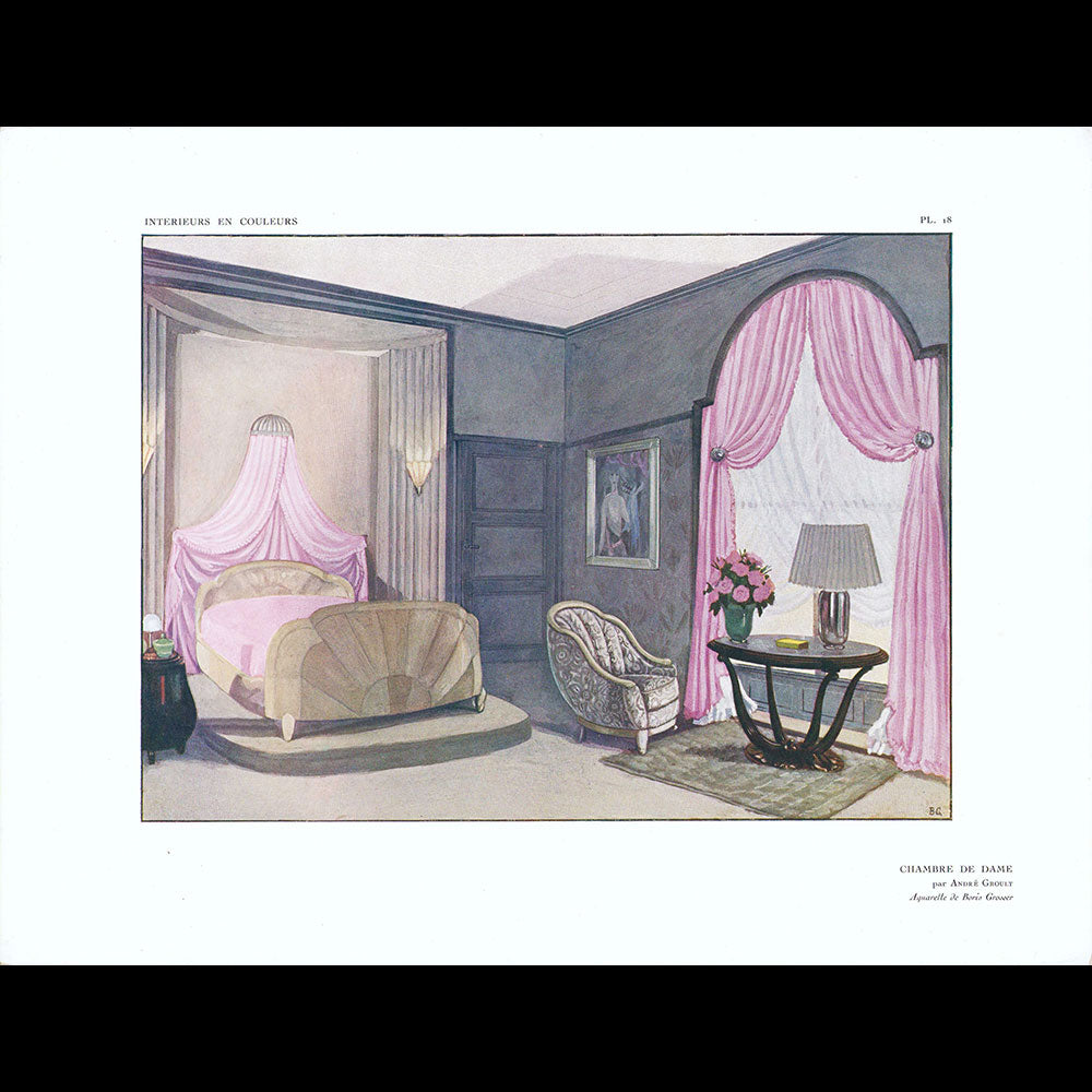 André Groult - Chambre de Dame à l'Exposition des Arts Décoratifs Modernes de Paris (1925)