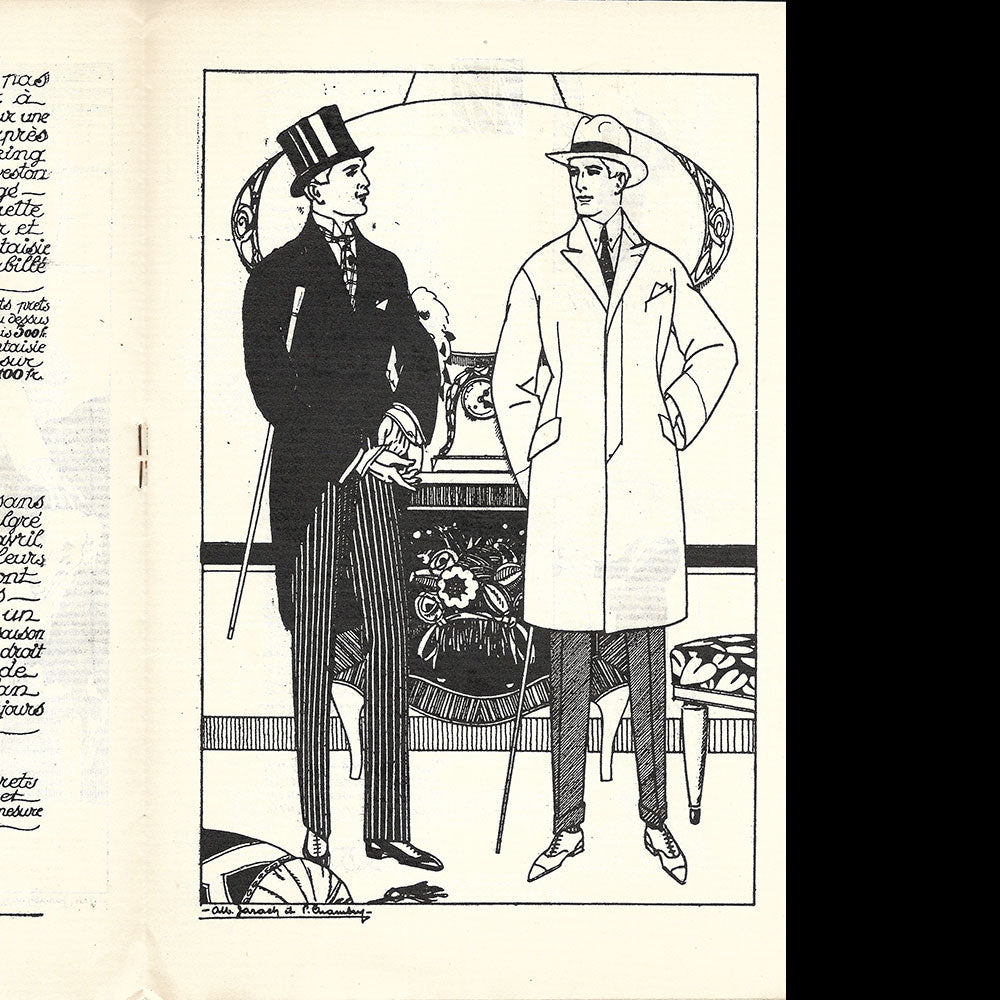 Guesdon - Habillez-vous richement chez Guesdon, catalogue du tailleur pour la ville, 10 et 10 bis rue Geoffroy Marie à paris (circa 1920)