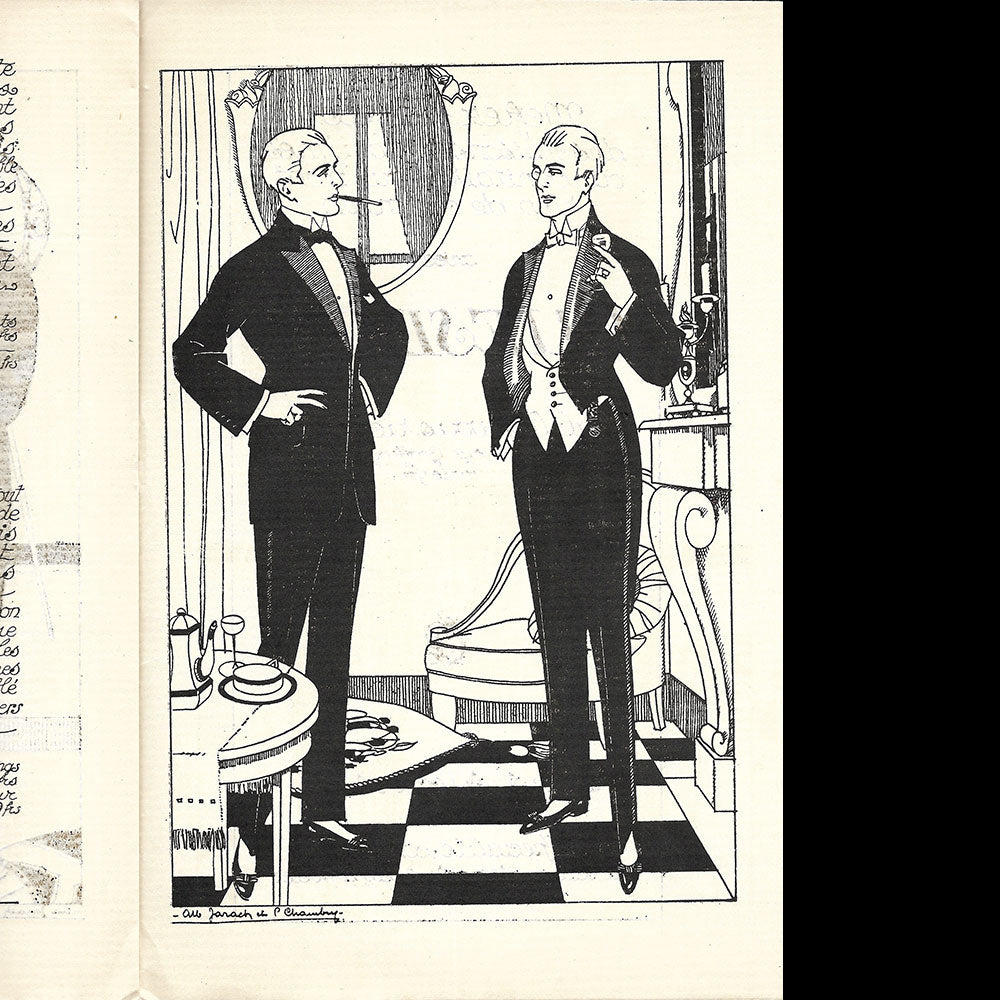 Guesdon - Habillez-vous richement chez Guesdon, catalogue du tailleur pour la ville, 10 et 10 bis rue Geoffroy Marie à paris (circa 1920)