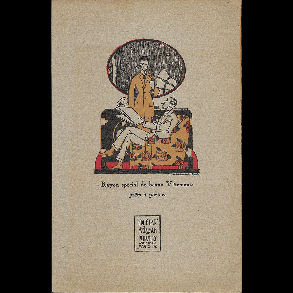 Guesdon - Habillez-vous richement chez Guesdon, catalogue du tailleur pour la ville, 10 et 10 bis rue Geoffroy Marie à paris (circa 1920)