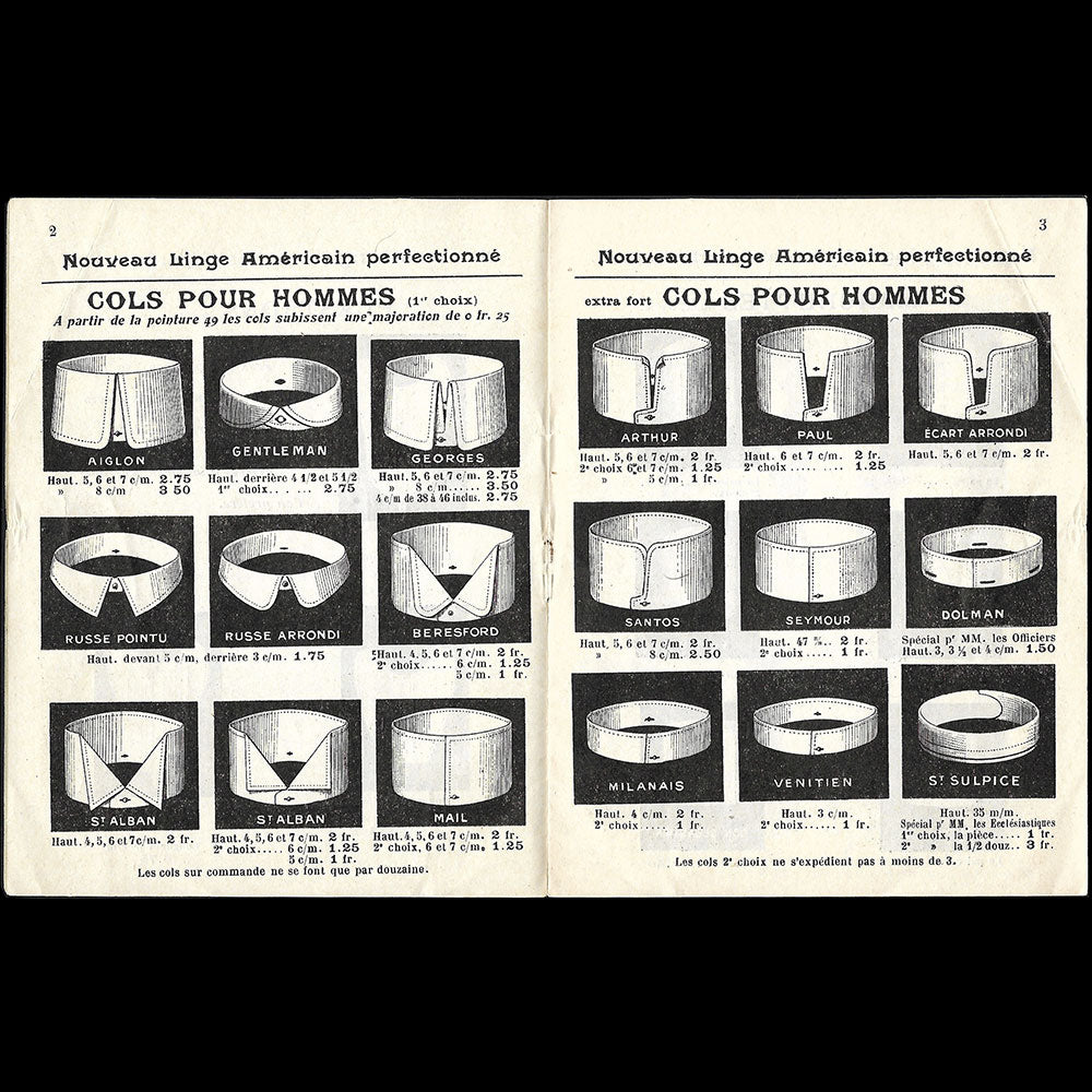 Guilbert - Nouveau linge américain perfectionné, catalogue de la maison de lingerie, 190 rue de Rivoli, Paris (1910s)