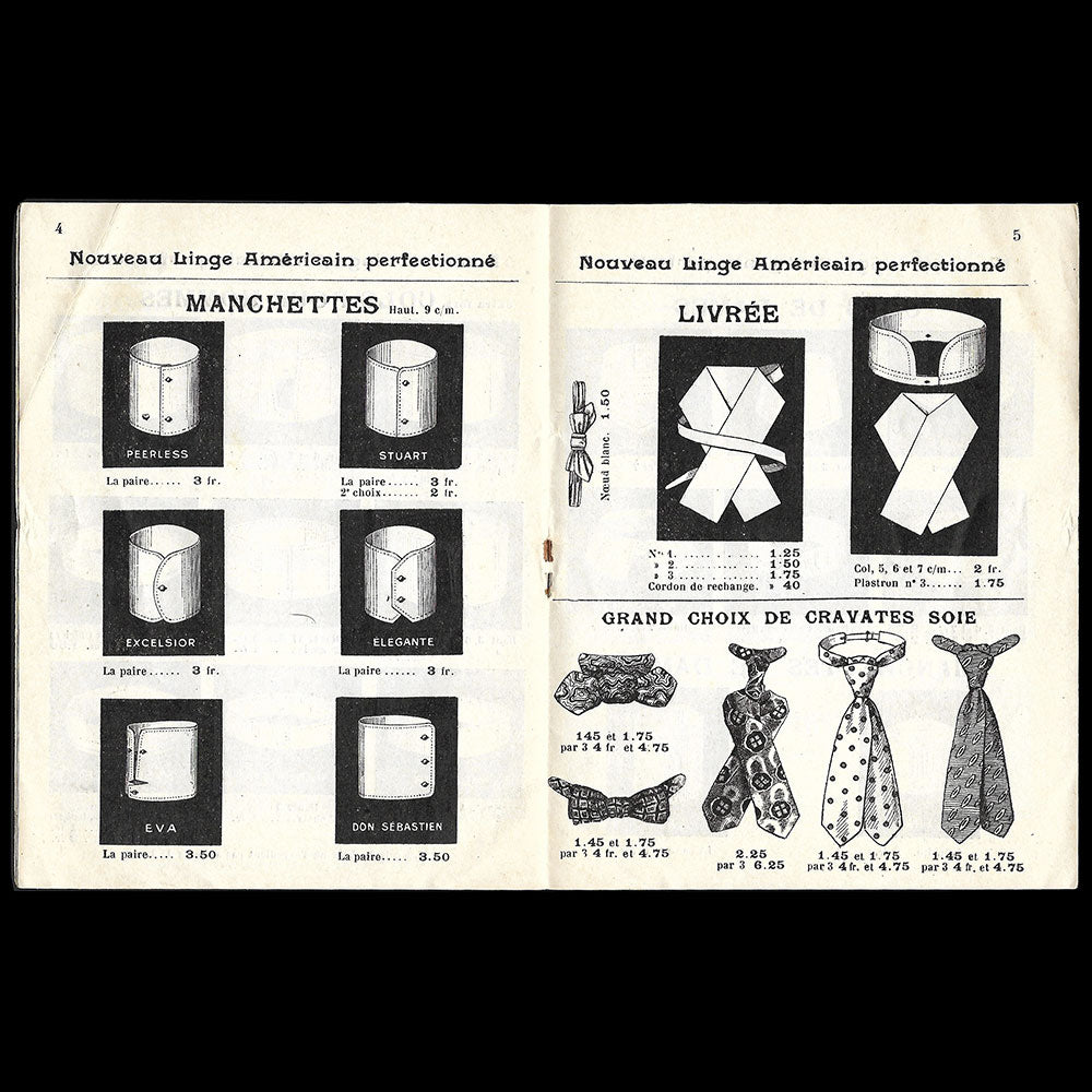 Guilbert - Nouveau linge américain perfectionné, catalogue de la maison de lingerie, 190 rue de Rivoli, Paris (1910s)