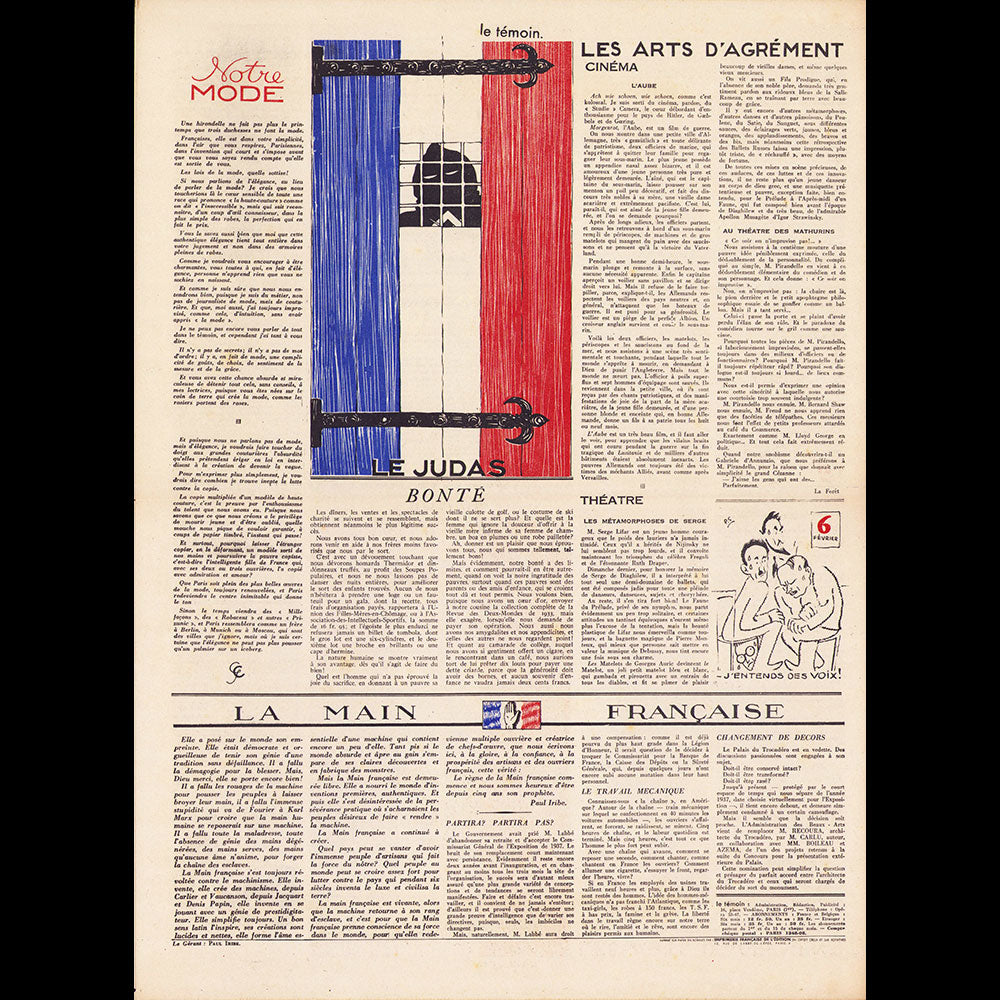 Paul Iribe - Le Témoin, collection complète (1933-1935)