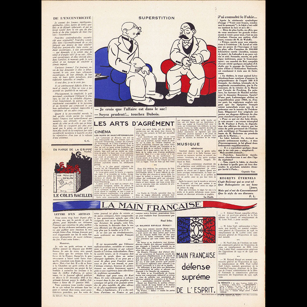 Paul Iribe - Le Témoin, collection complète (1933-1935)