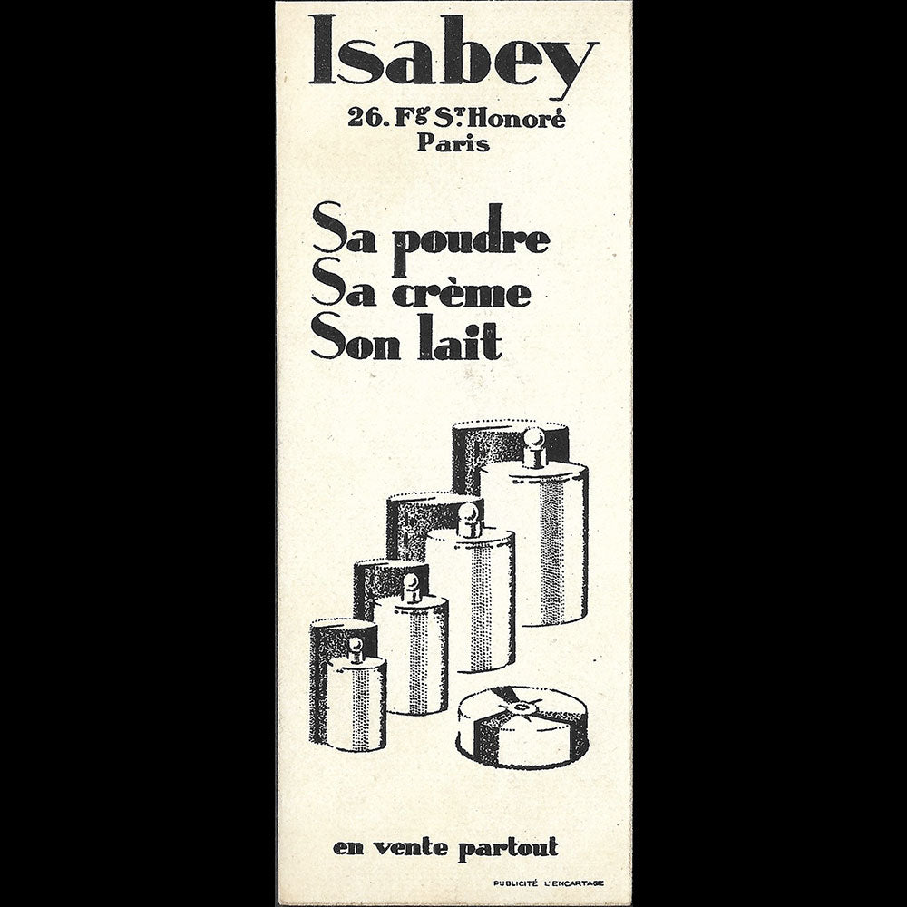 Isabey - Le Gardenia, marque page (1920s)