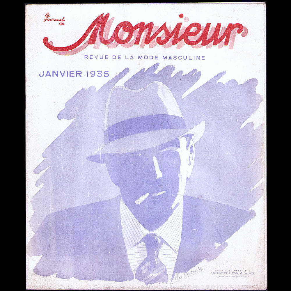 Le Journal de Monsieur, revue mensuelle de la mode masculine - Réunion de 10 numéros de l'année 1935