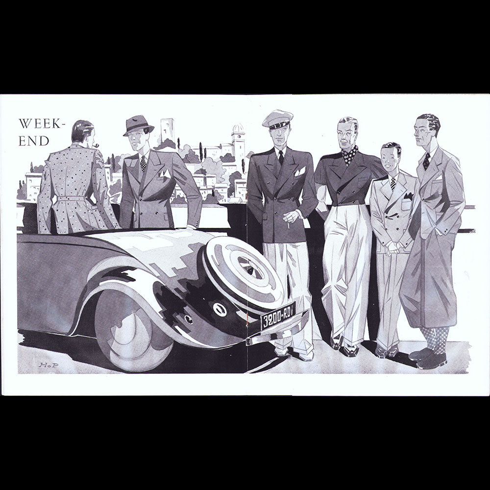 Le Journal de Monsieur, revue mensuelle de la mode masculine - Réunion de 10 numéros de l'année 1935