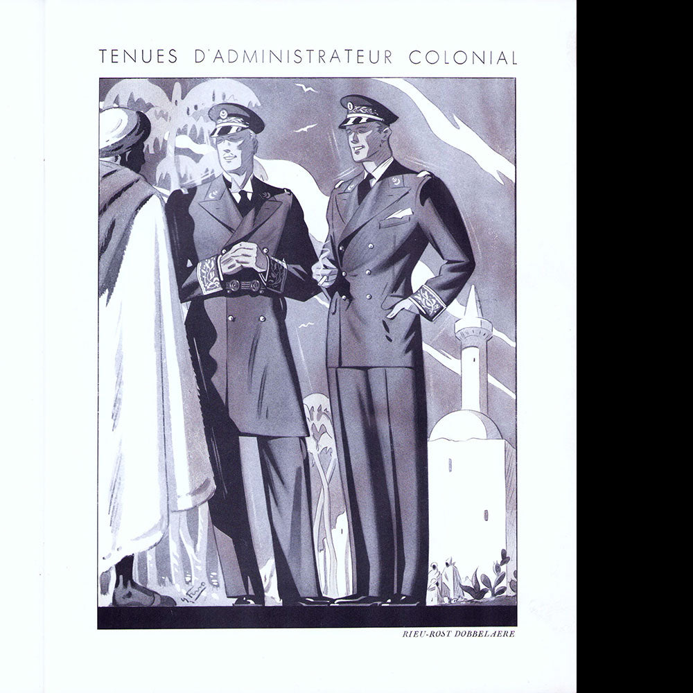 Le Journal de Monsieur, revue mensuelle de la mode masculine - Réunion de 11 numéros de l'année 1936