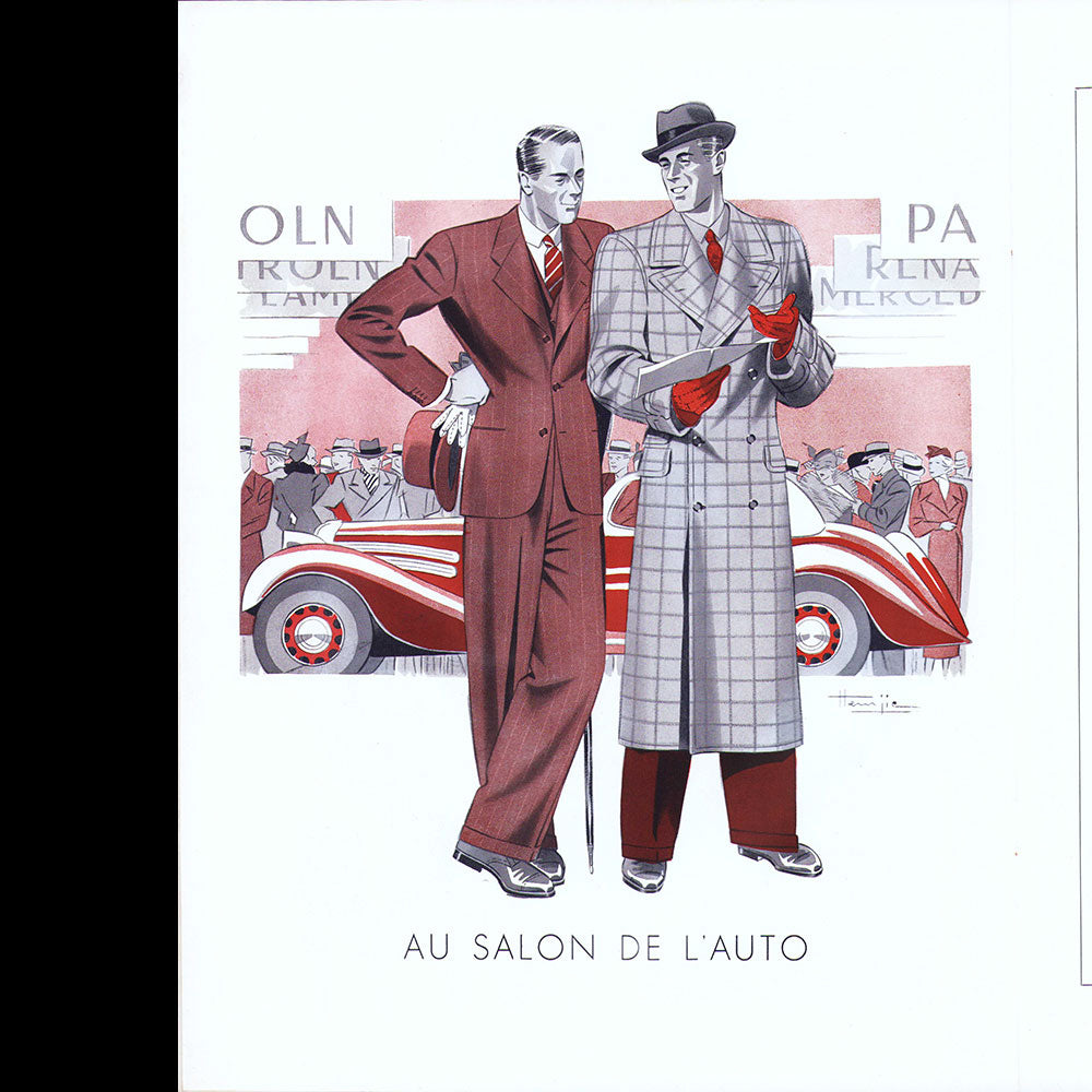 Le Journal de Monsieur, revue mensuelle de la mode masculine - Réunion de 11 numéros de l'année 1936