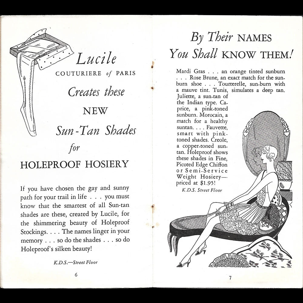 Lucile - Kresge Department Store, Fashions, April 1929