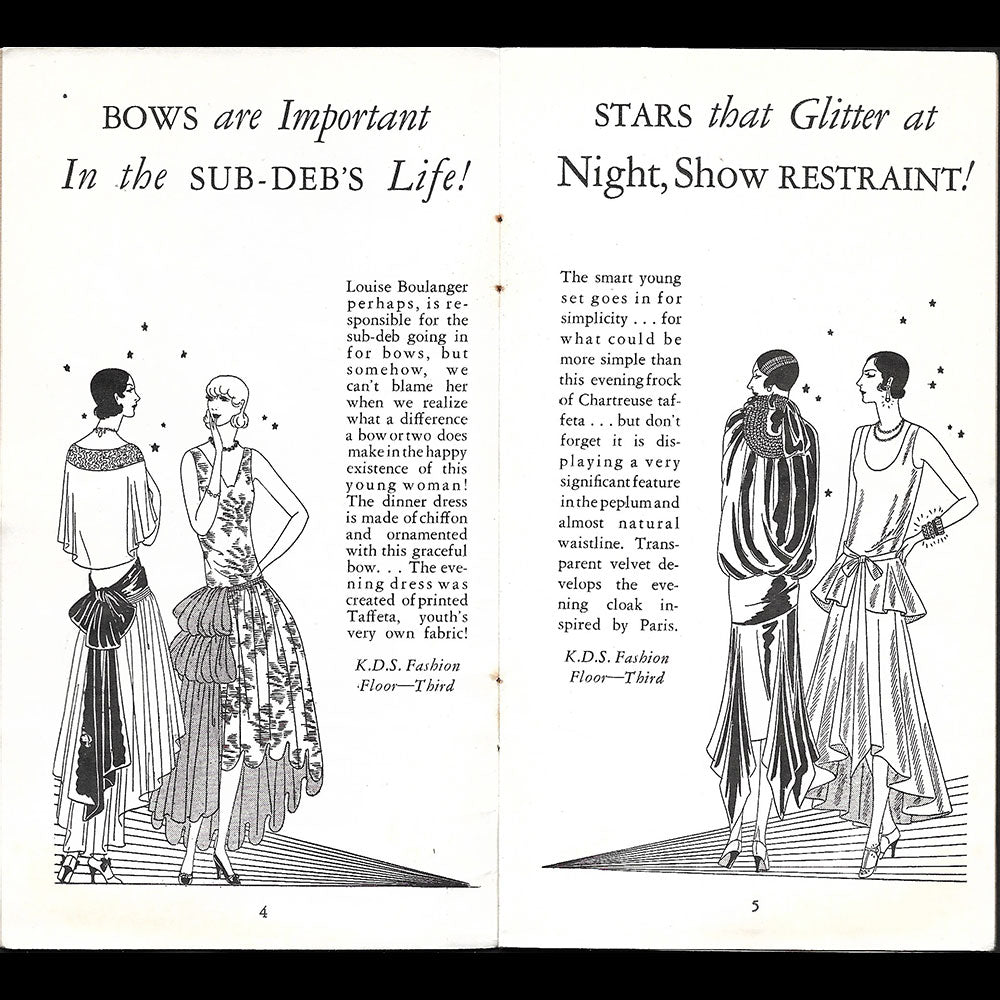 Lucile - Kresge Department Store, Fashions, April 1929