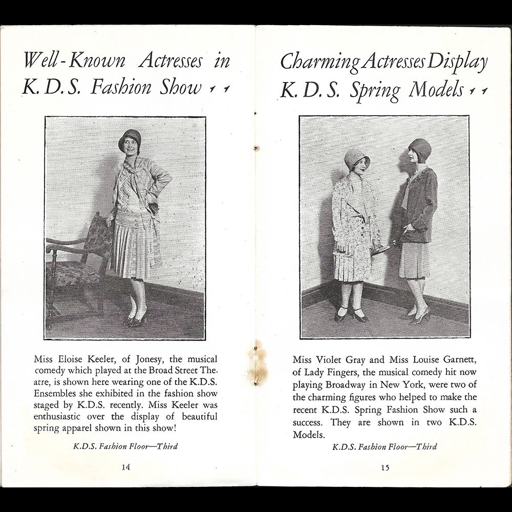 Lucile - Kresge Department Store, Fashions, April 1929