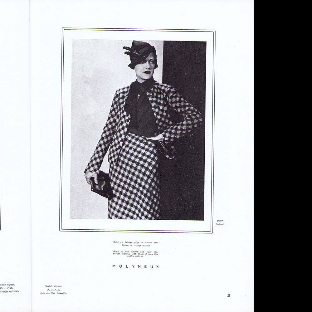 L’Art et la Mode (5 octobre 1933), couverture de Georges Saad