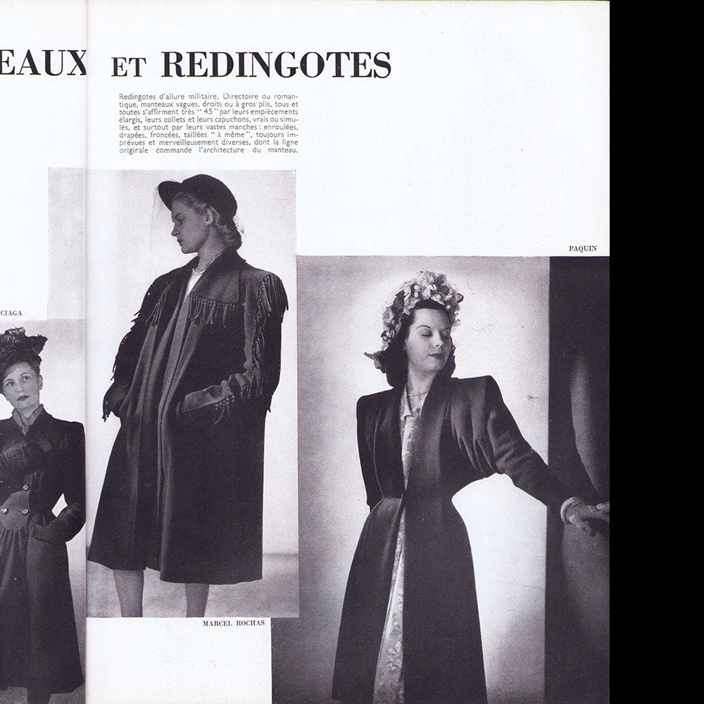 L’Art et la Mode (mars-avril 1945), couverture de Touchagues
