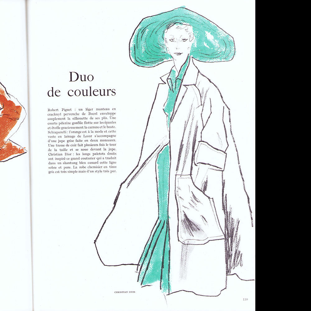 L'Officiel de la Couture et de la Mode de Paris (avril 1950), couverture de Gruau