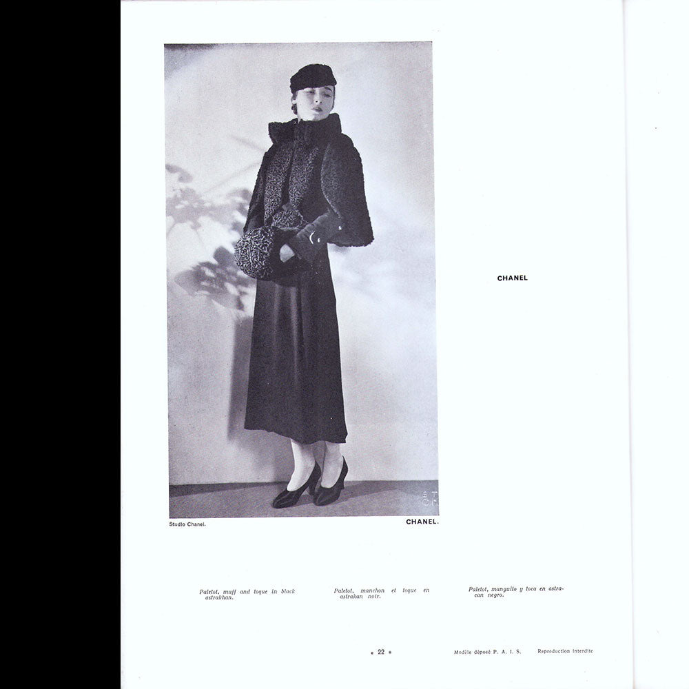 L'Officiel de la mode et de la couture de Paris - octobre 1933