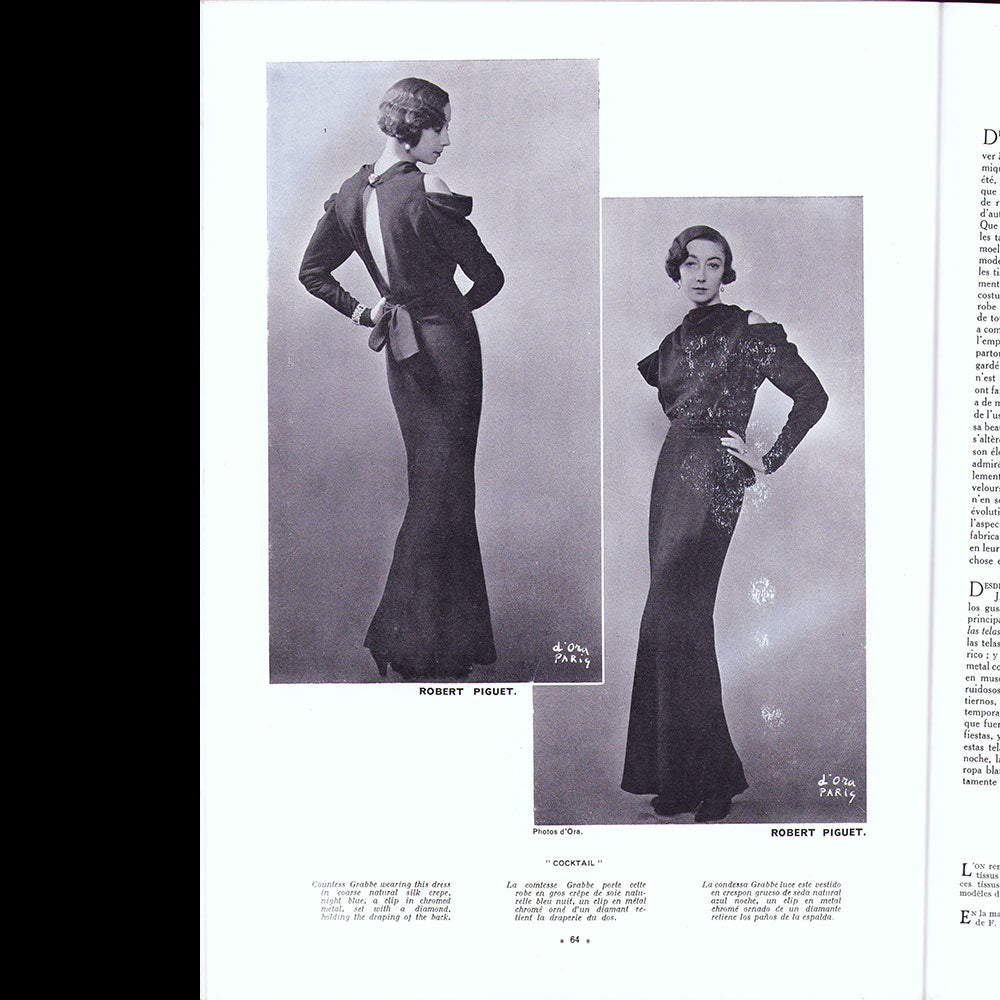 L'Officiel de la mode et de la couture de Paris - octobre 1933
