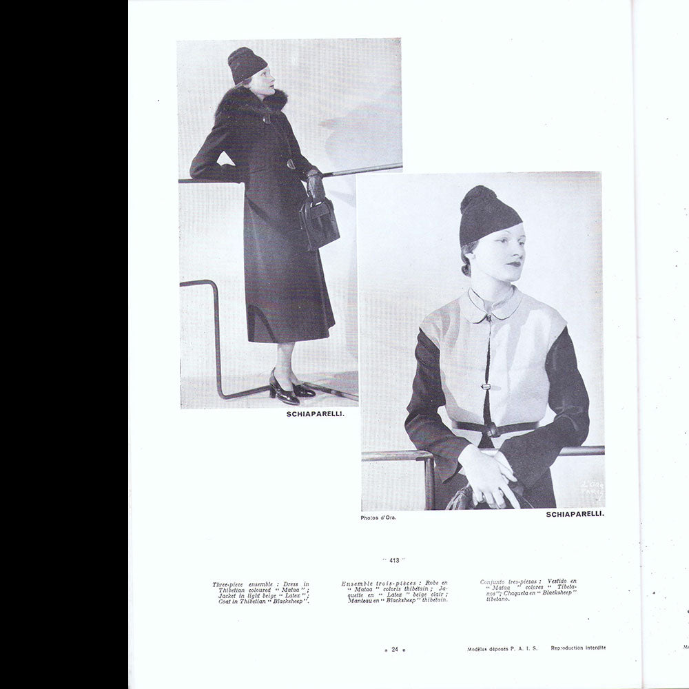 L'Officiel de la mode et de la couture de Paris - octobre 1933