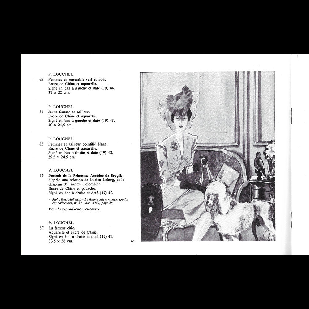 La Femme chic - Catalogue de vente de dessins (1986)
